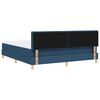 vidaXL Boxspringbed met kussen met hoofdeinde Blauw 180 x 200 cm Stof