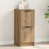 vidaXL Dressoir 30x30x70 cm bewerkt hout artisanaal eikenkleur