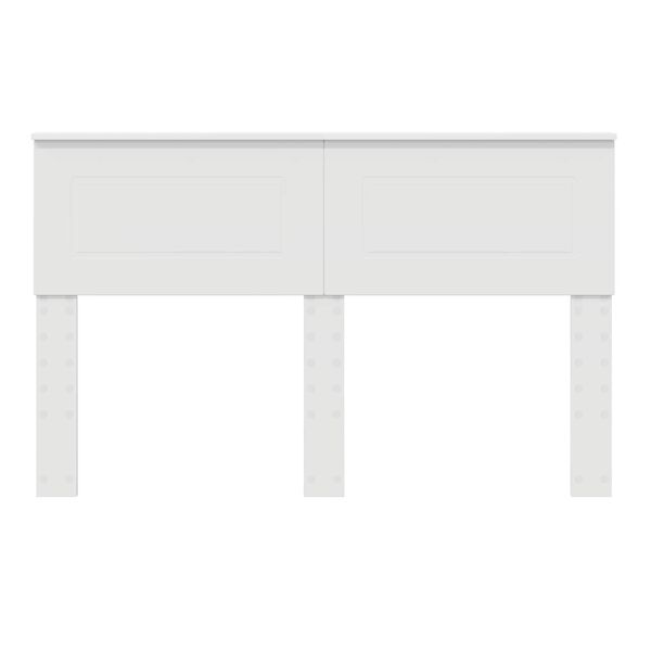 vidaXL Hoofdbord Wit 160 cm Bewerkt hout