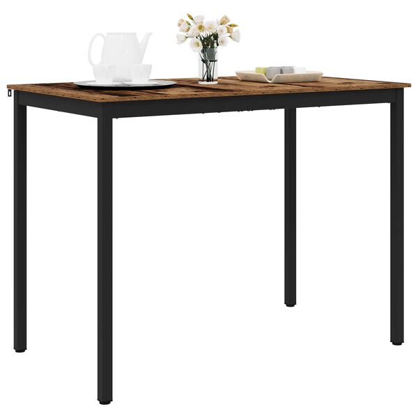 vidaXL Staande Bartafel Bewerkt hout