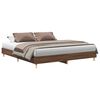 vidaXL Bedframe zonder matras 200x200 cm spaanplaat bruin eikenkleurig