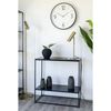 House Nordic Wandtafel Avery met 2 schappen zwart