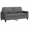 vidaXL Tweezitsbank 140 cm stof donkergrijs
