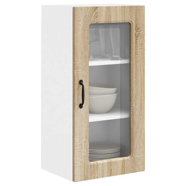 vidaXL Keukenkast met opslag Kalmar 2 pcs Sonoma Eiken 40 x 31 x 80 cm