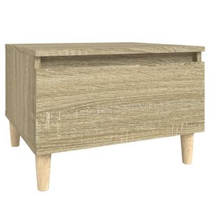 vidaXL Bijzettafel 50x46x35 cm bewerkt hout sonoma eikenkleurig