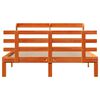 vidaXL Bedframe met hoofdbord massief grenenhout wasbruin 140x190 cm