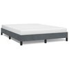 vidaXL Bedframe zonder matras donkergrijs 152x203 cm queensize fluweel