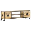 vidaXL Tv-meubel 130x30x39 cm massief mangohout