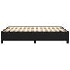 vidaXL Bedframe zonder matras stof zwart 140x190 cm