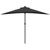 vidaXL Tuinparasol Zwart 294 x 150 x 224 cm Polyester en staal