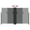 vidaXL Windscherm uittrekbaar 140x1200 cm antracietkleurig