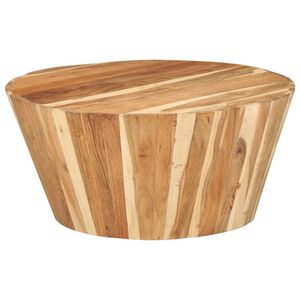 vidaXL Salontafel &Oslash;65x31 cm massief acaciahout