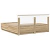 vidaXL Bedframe met hoofdeinde Sonoma Eiken 180 x 200 cm Bewerkt hout