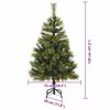 vidaXL Kunstmatige Scharnier Kerstboom met Cones Groen 120 cm