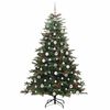 vidaXL Kunstkerstboom Groen 180 cm PVC en Metaal en Plastic
