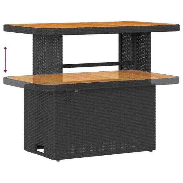 vidaXL Tuin Sofa Set met kussen 12 pcs Zwart 90 x 55 x 71 cm