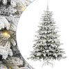 vidaXL Kunstmatige Inklapbare Kerstboom Wit 180 cm PE en PVC