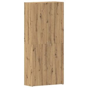 vidaXL Schoenenkast met plank Bruin 80 x 35.5 x 180 cm Bewerkt hout