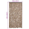 vidaXL Vliegengordijn 100x220 cm chenille beige en lichtbruin