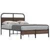 vidaXL Bedframe zonder matras bewerkt hout bruin eikenkleur 120x200 cm