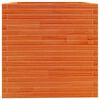 vidaXL Plantenbak 70x70x72,5 cm massief grenenhout wasbruin
