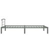 vidaXL Bedframe metaal grijs 90x200 cm