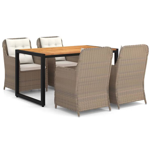 vidaXL 5-delige Tuinset bruin