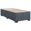 vidaXL Boxspring met matras fluweel donkergrijs 1-persoons (alleen AU)