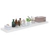 vidaXL Wandschappen zwevend 2 st 120x23,5x3,8 cm MDF hoogglans wit