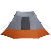vidaXL Camping Tent met dak Grijs en Oranje 482 x 360 x 227 cm taft
