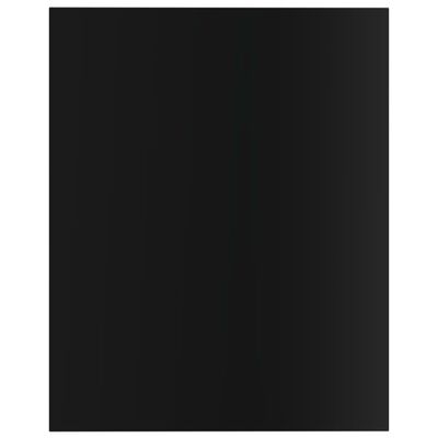 vidaXL Wandschappen 8 st 40x50x1,5 cm spaanplaat hoogglans zwart