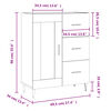vidaXL Dressoir 69,5x34x90 cm bewerkt hout betongrijs