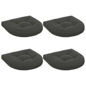 vidaXL 4-Piece Zitkussens 4 st 100% Polyester Antraciet 45 x 45 x 5 cm