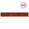vidaXL Gazonranden 50 stuks 15x103 cm flexibel cortenstaal