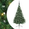 vidaXL Kunstmatig Voorverlicht Kerstboom Groen 180 cm PVC