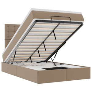 vidaXL Ottoman bed met matras en LED's 120x190 cm kunstleer