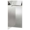 vidaXL Slakkenhekje 10 x 10 x 25 cm Roestvrij staal zilver
