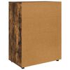 vidaXL Opslagkasten 2 pcs Gerookt eiken 80 x 48 x 105 cm Bewerkt hout