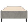 vidaXL Boxspring bed 90x200 cm fluweel lichtgrijs