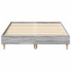 vidaXL Bedframe zonder matras 120x200 cm spaanplaat grijs sonoma