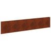 vidaXL Gazonrand 20 pcs 100 x 22 cm Staal Roestig