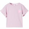 vidaXL Kindershirt met mouwen met ruches 104 lila