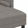 vidaXL Bankstel met kussen 2 pcs Taupe Polyester