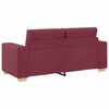 vidaXL Loveseat Bank Wijnrood 140 cm Stof