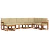 vidaXL Buiten bankenset 8 st Natuurlijk en Beige