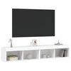 vidaXL Tv-meubels met LED-verlichting 2 st 80x30x30 cm wit