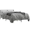 vidaXL Bedframe bewerkt hout metaal grijs sonoma eiken 140x200 cm