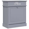 vidaXL Schoenenkast 50x28x58 cm paulowniahout grijs