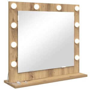 vidaXL Schmink Spiegel Artisan Eiken 60 x 55 x 18 cm Rechthoekig
