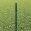 vidaXL Hek met Paal Groen 0,5 x 100 m Staal en PVC